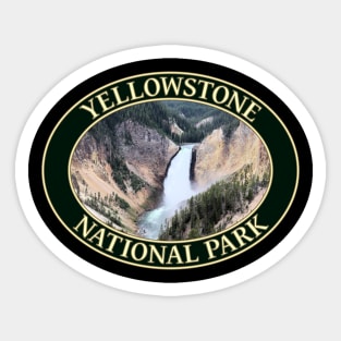 Yellowstone Falls at Yellowstone National Park in Wyoming Sticker